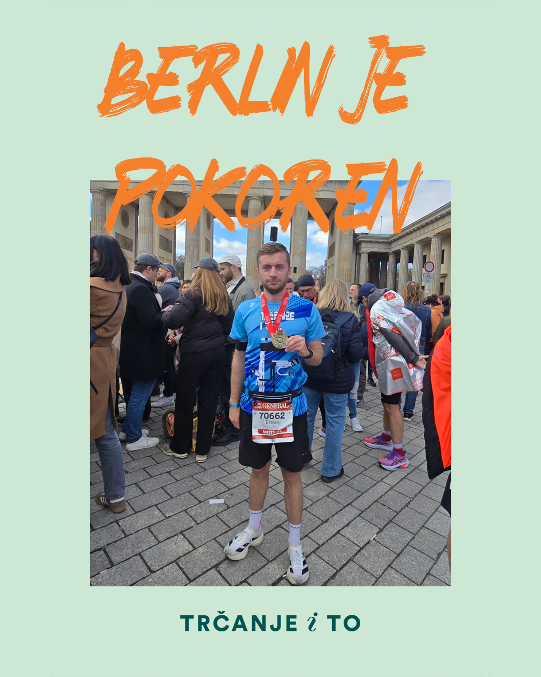 Iz Sarajeva do Berlina: Ermin Zukić i nezaboravno iskustvo berlinskog polumaratona